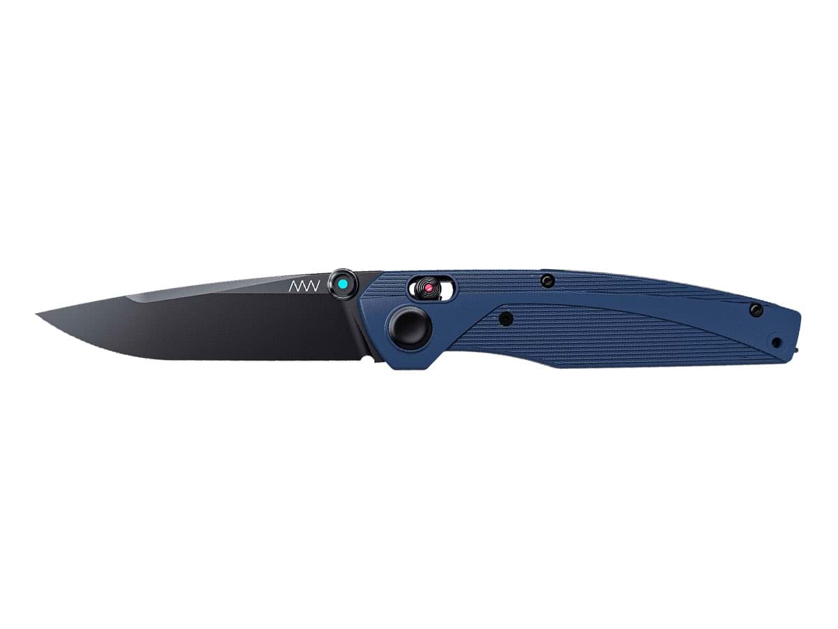 Bild von ANV Knives - A100 DLC Sleipner GRN Blue Alock