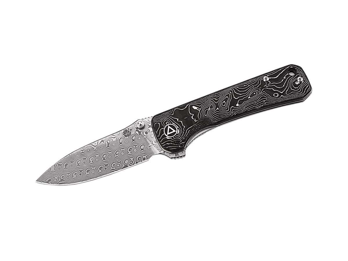 Immagine di QSP Knife - Hawk Damascus Carbon Fiber Aluminum Foil
