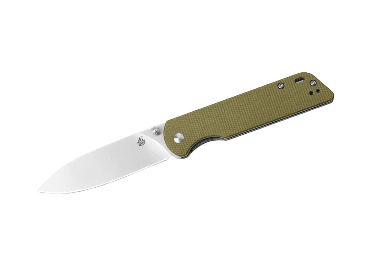 Bild von QSP Knife - Parrot Micarta D2 Green