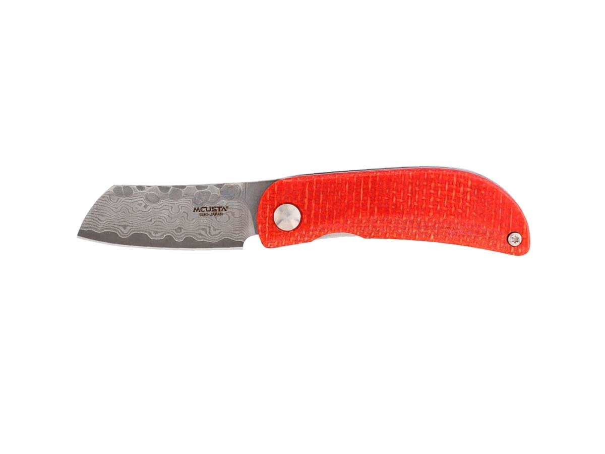 Picture of Mcusta - Petit Orange-Blue Micarta Damascus