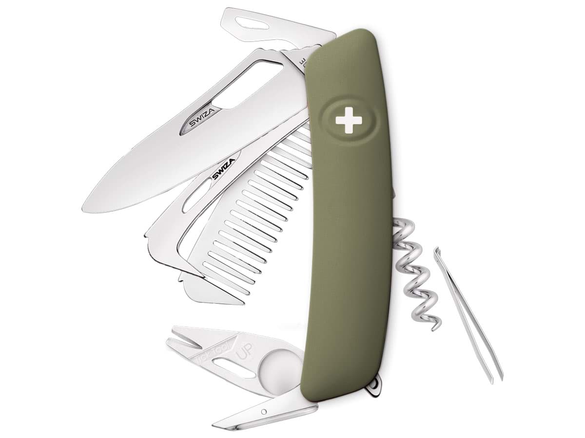 Picture of Swiza - SH09R-HTT Horse & Tick Tool Olive