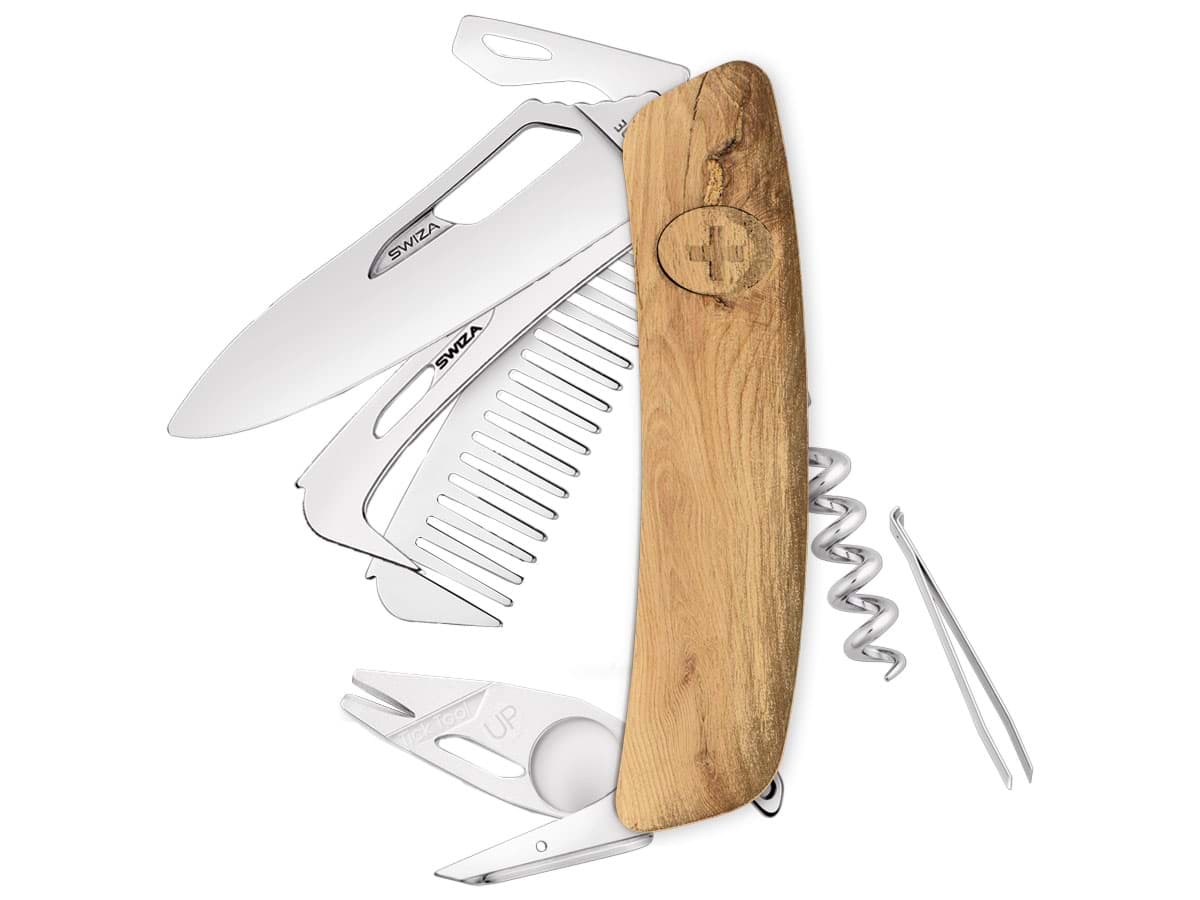 Picture of Swiza - SH09R-HTT Horse & Tick Tool Wood Oak