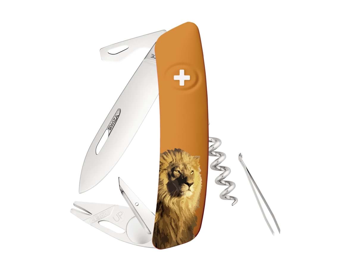 Picture of Swiza - TT03 Tick Tool Wildlife Lion Orange