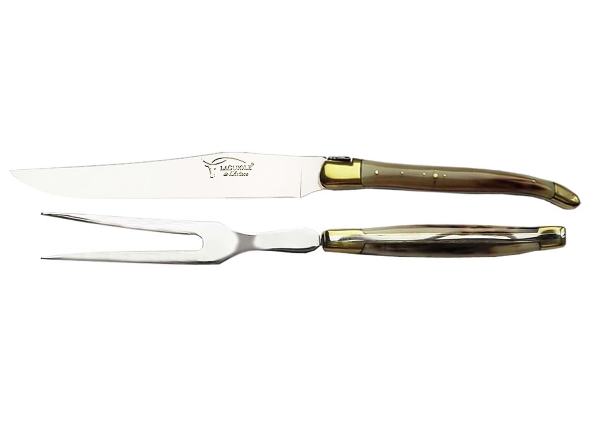 Bild von Laguiole Honore Durand - Tranchier-Set mit Horngriff