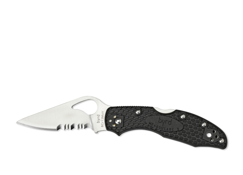 Image de Spyderco - Byrd Meadowlark 2 Lightweight à denture ondulée