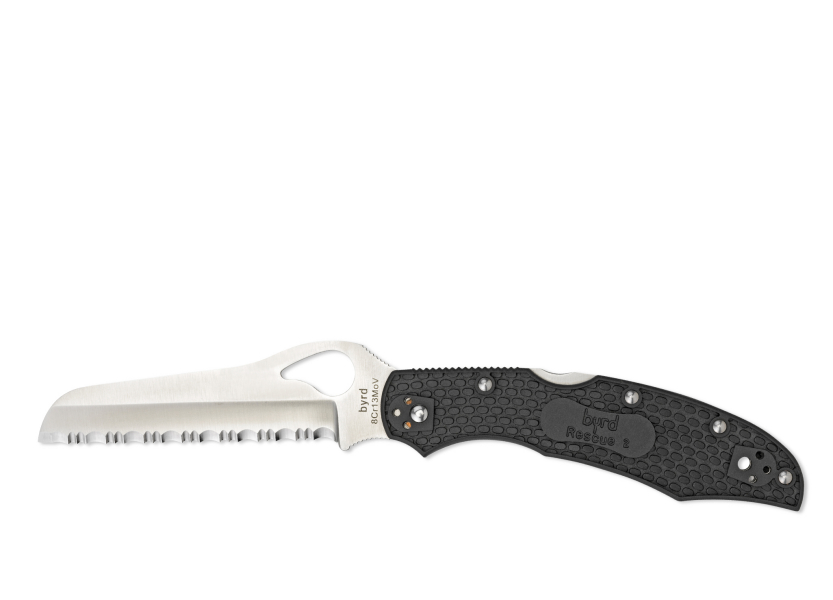 Image de Spyderco - Byrd Cara Cara 2 Rescue avec dentelure complète