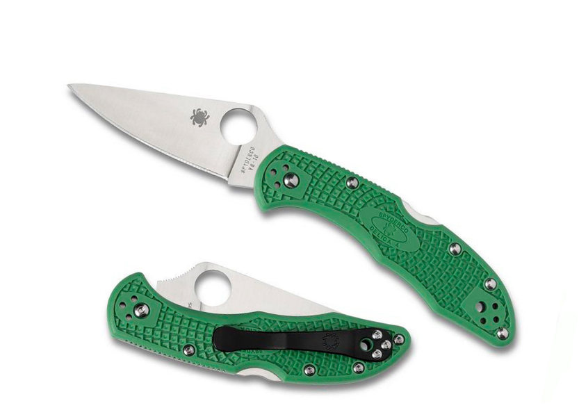 Image de Spyderco - Delica 4 Lightweight Full-Flat Ground Vert