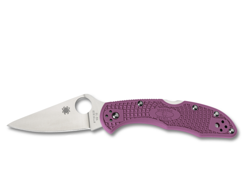 Bild von Spyderco - Delica 4 Lightweight Full-Flat Ground Violett