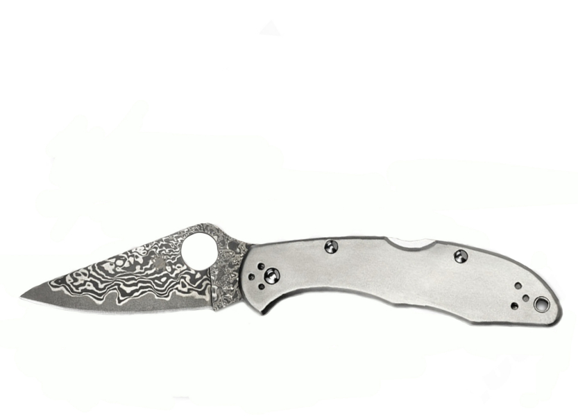 Picture of Spyderco - Delica 4 Titanium with Damascus Steel