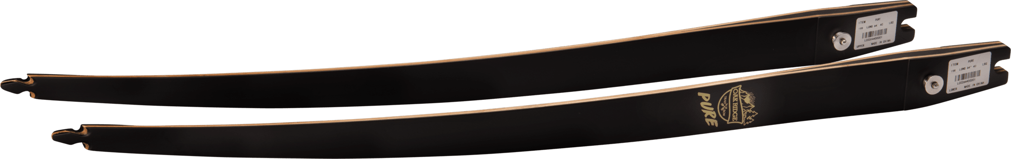 Bild von Oak Ridge - Pure ILF T-D Longbow Bamboo Black 64" 40 lbs 19" 