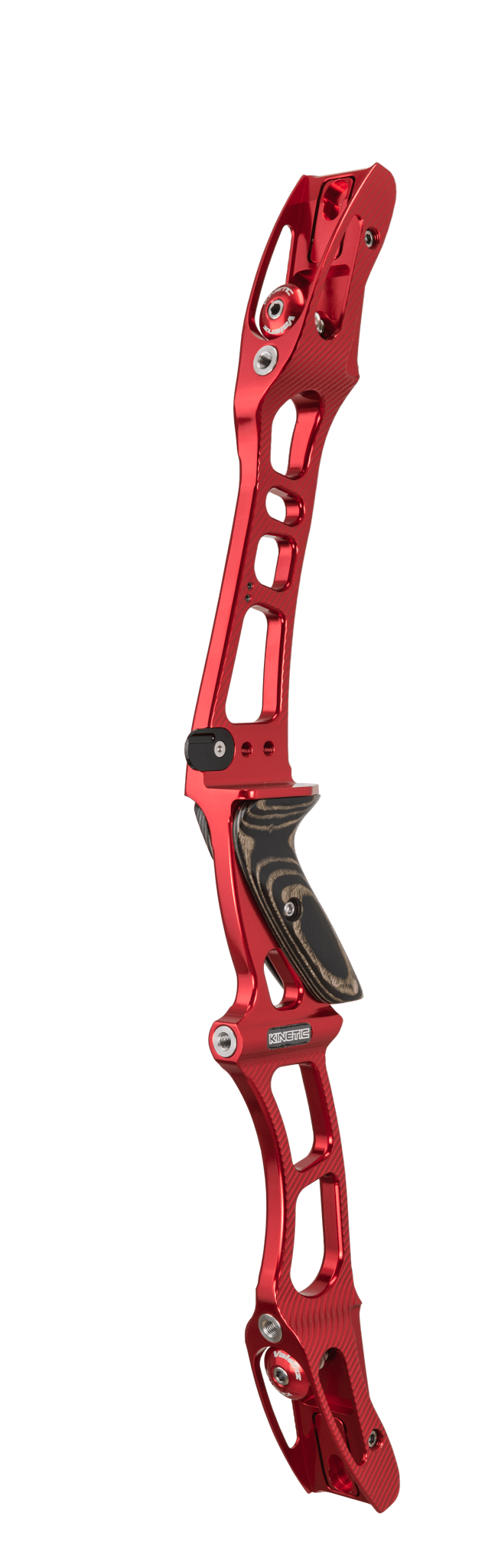 Bild von Kinetic - Forged Valenz with Wooden Grip 25" RH Engraved Anodized Red
