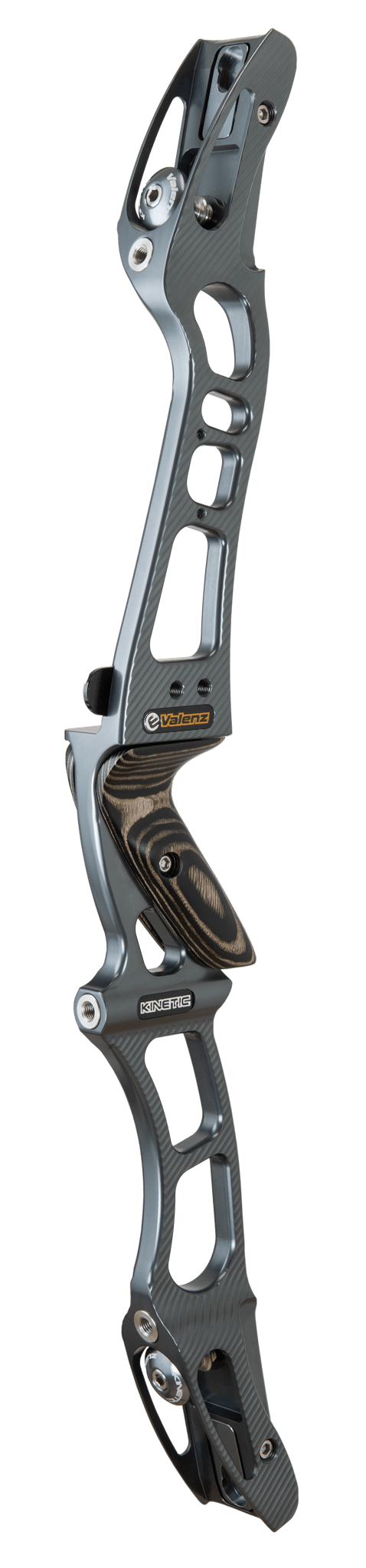 Bild von Kinetic - Forged Valenz with Wooden Grip 25" RH Engraved Anodized Titanium Gray