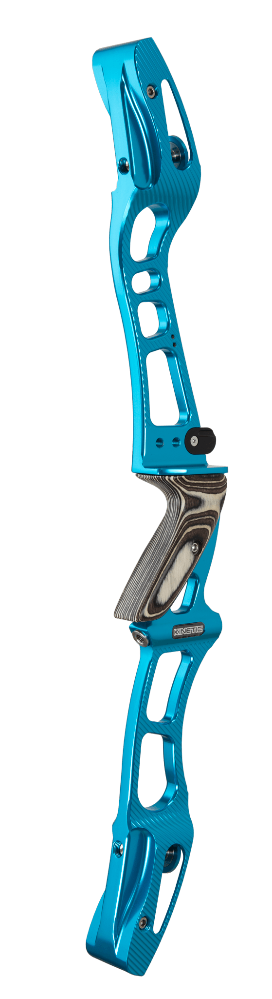 Bild von Kinetic - Forged Valenz with Wooden Grip 25" RH Engraved Anodized Turqoise
