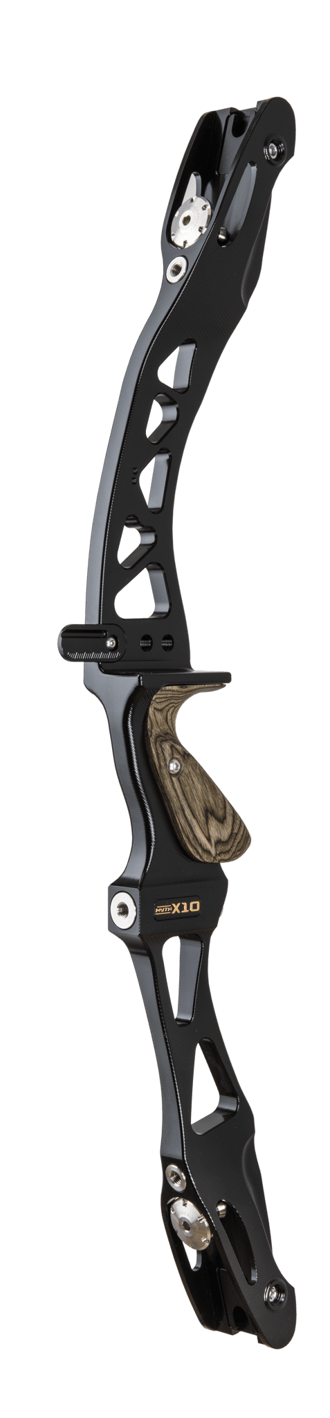 Immagine di Sanlida - Forged Myth II X10 con Regolazione a Blocco & Impugnatura in Legno-25" RH Anodizzato Nero con Scanalature