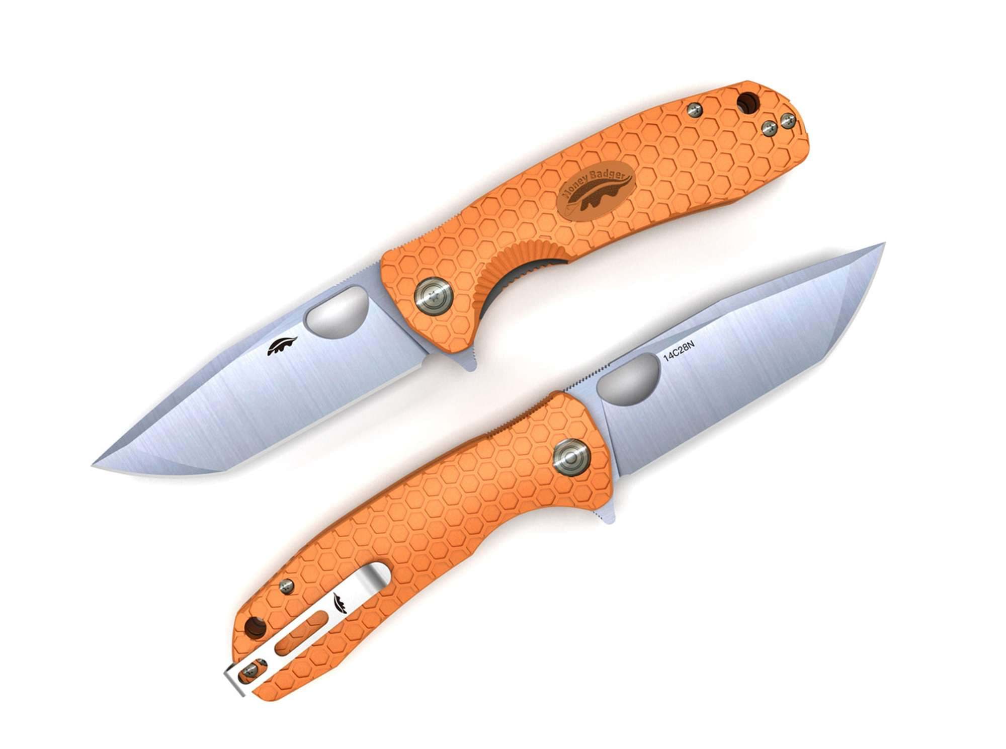 Bild von Honey Badger - Tanto 14C28N Medium Orange