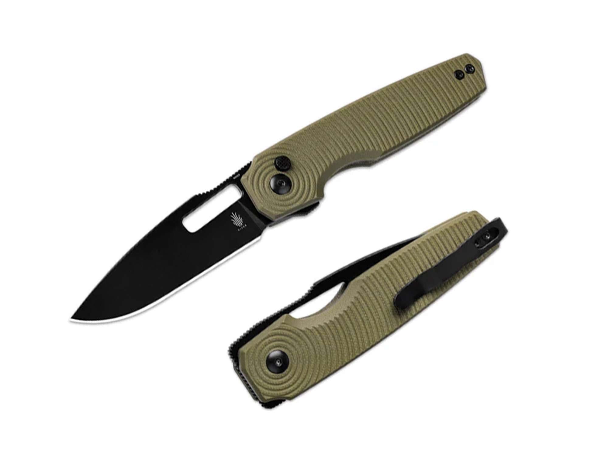 Image de Kizer - Dogfish G10 OD Green Black Blade