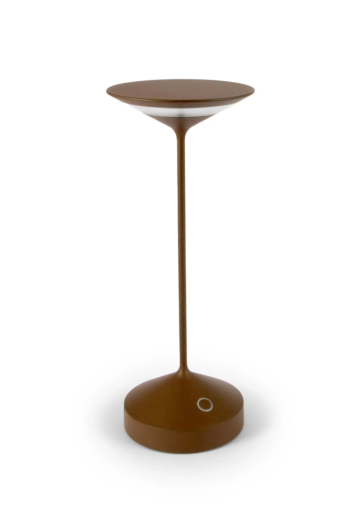 Bild von Abert - Tempo Lampe wiederaufladbar corten D 10 cm H 28 cm