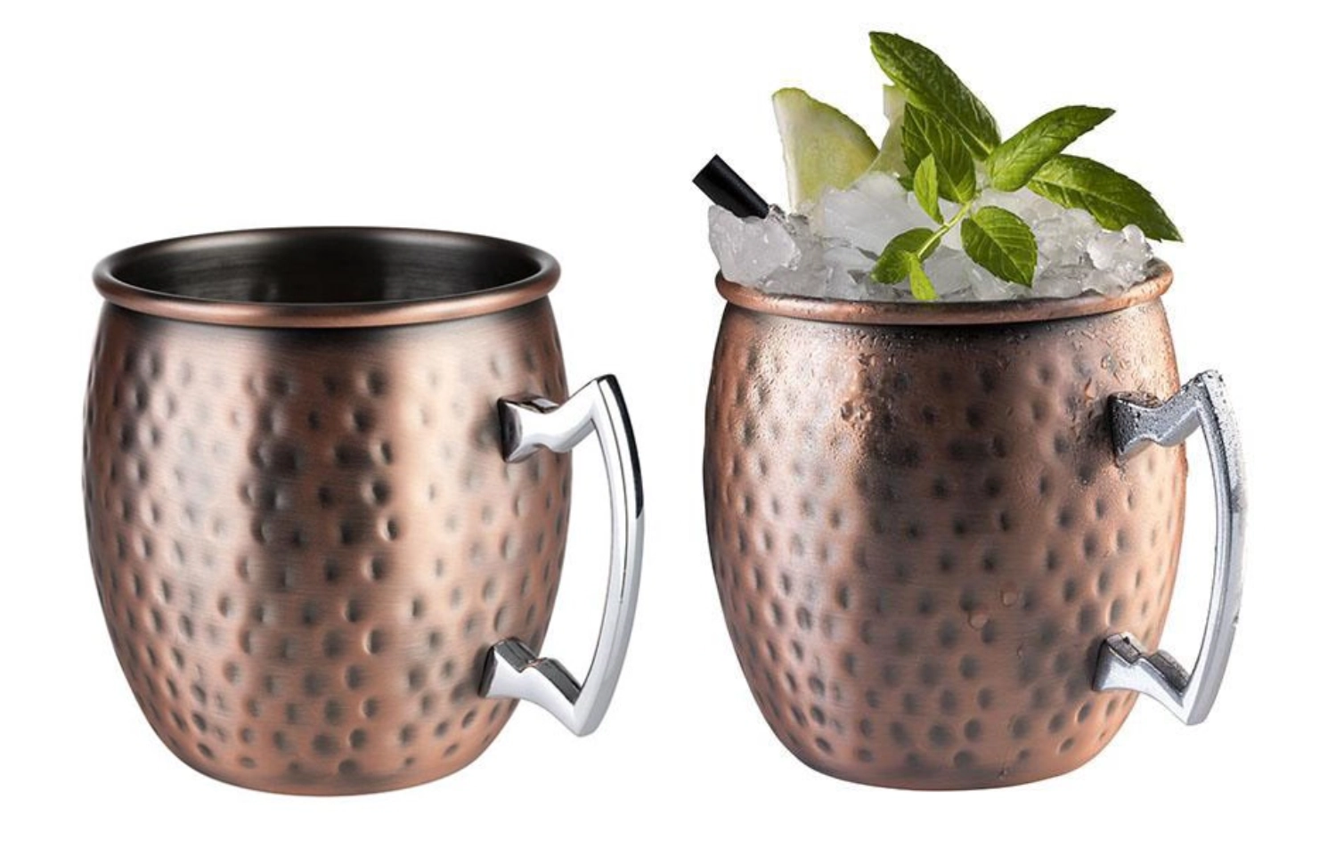 Bild von APS - 2er Set Barre Copper Mug Moscow Mule D 9 cm H 10 cm