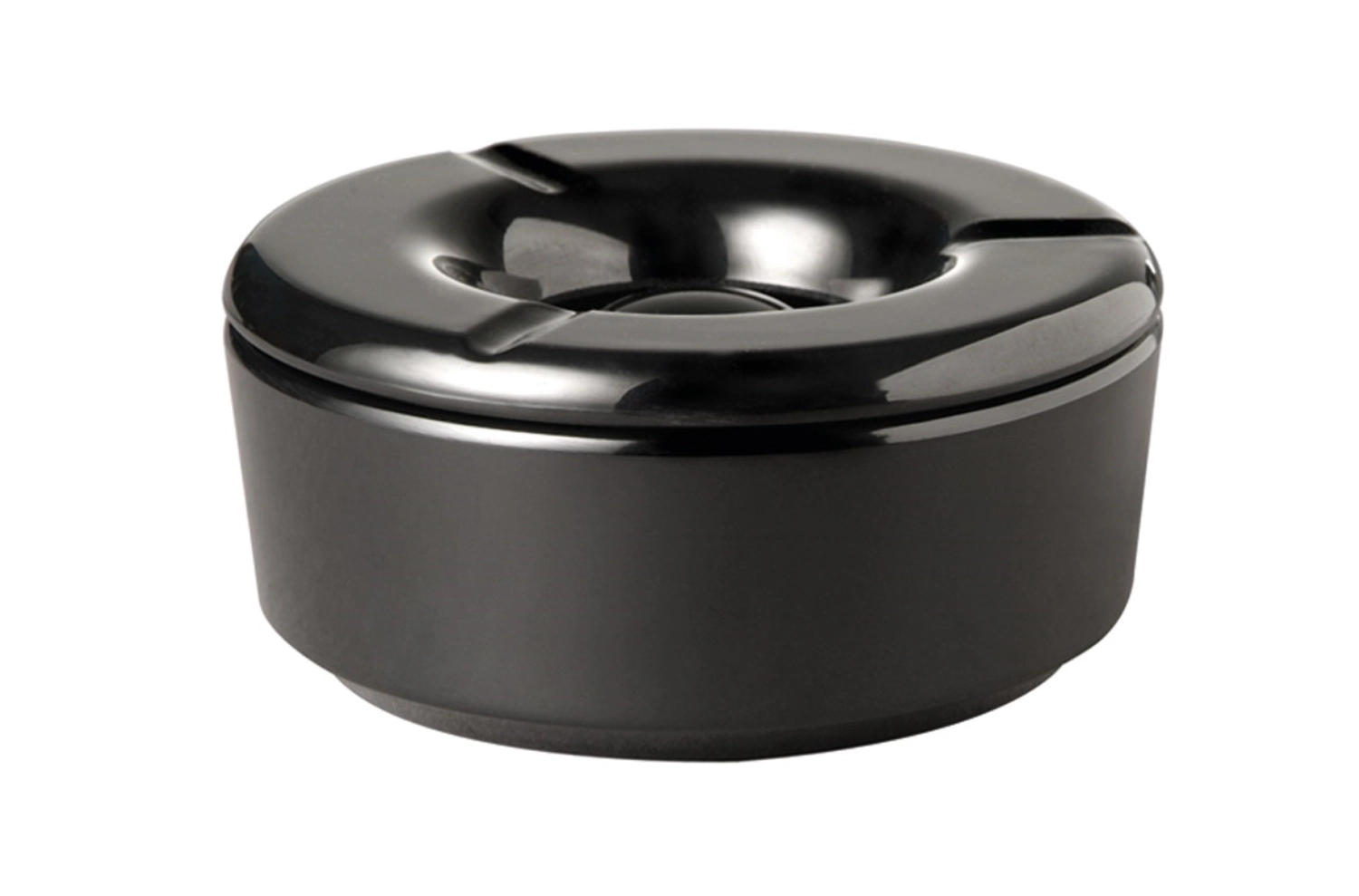 Bild von APS - Aschenbecher D 11.5 cm. H 5 cm schwarz