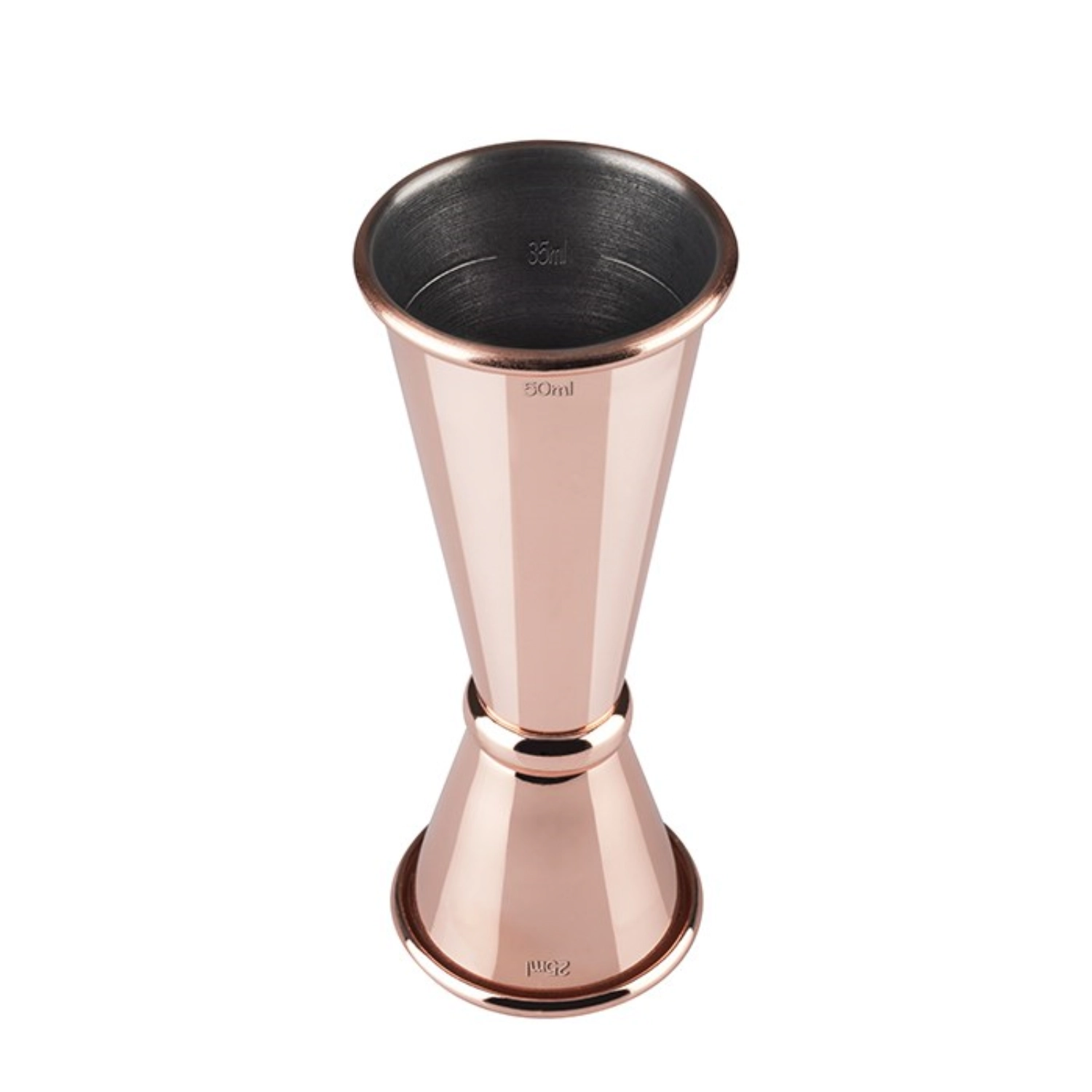 Bild von APS - Cocktail Doppelmass 2.5 cl/5 cl Kupfer Look