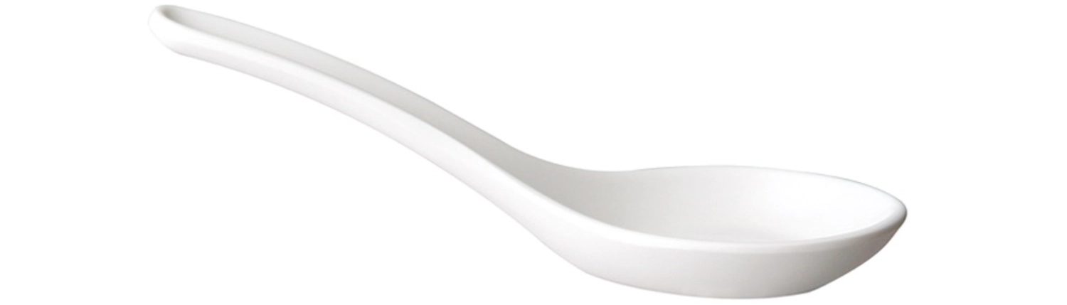 Bild von APS - Fingerfood Löffel Hong Kong 13.5 x 4.5 cm weiss