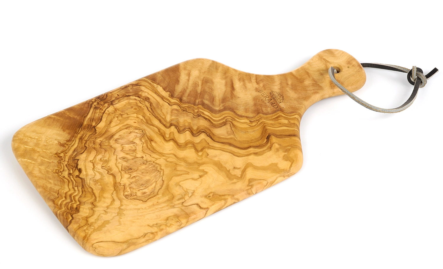 Bild von Bérard - Schneidebrett mit Griff Olivenholz 29 x 14.5 x 0.7 cm