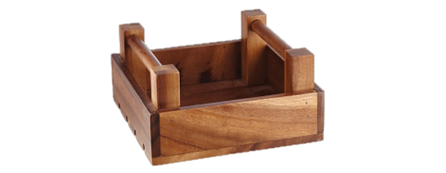 Bild von Churchill - Alchemy Wooden Servierkorb 20 x 20 cm H 10 cm