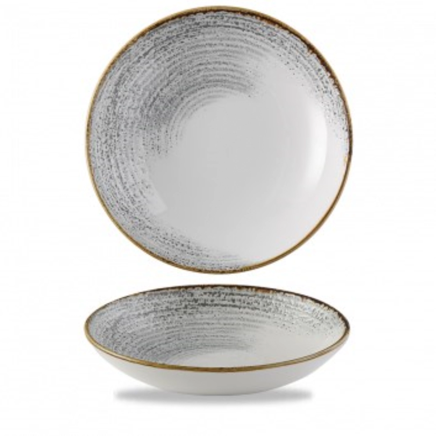 Immagine di Churchill - S.P. Homespun Accents Jasper Grey Coupe Piatto fondo 24.8 cm