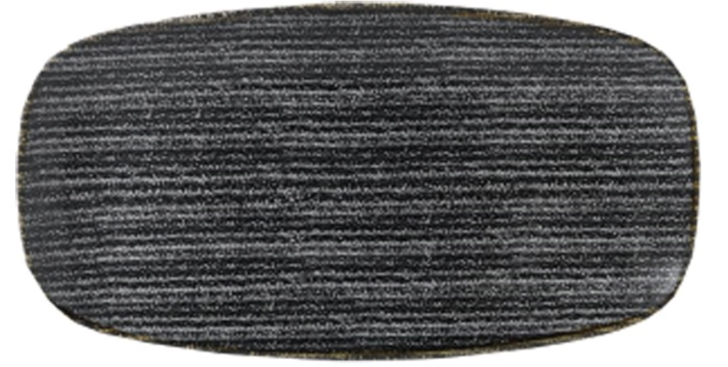Bild von Churchill - S.P. Homespun Charcoal Black Platte rechteckig 29.8 x 15.3 cm