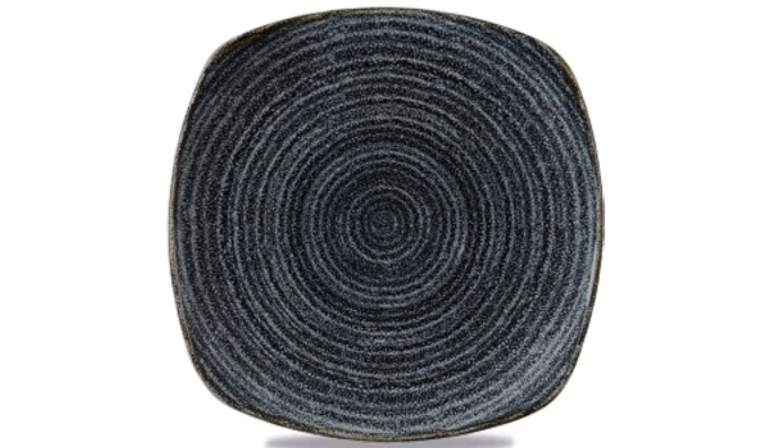 Bild von Churchill - S.P. Homespun Charcoal Black Teller flach quadratisch 25.5 cm