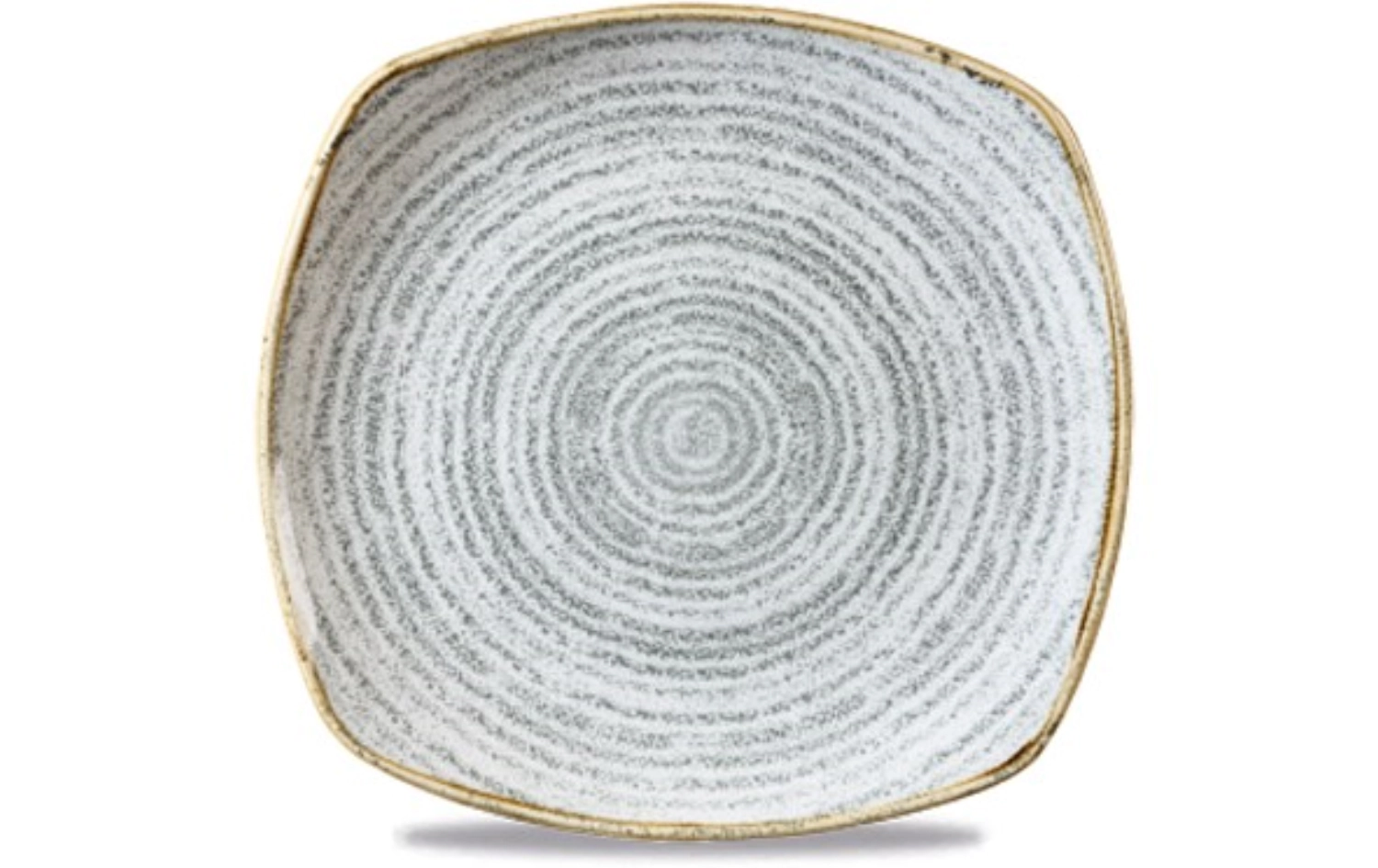 Bild von Churchill - S.P. Homespun Stone Grey Teller flach quadratisch 25.5 cm