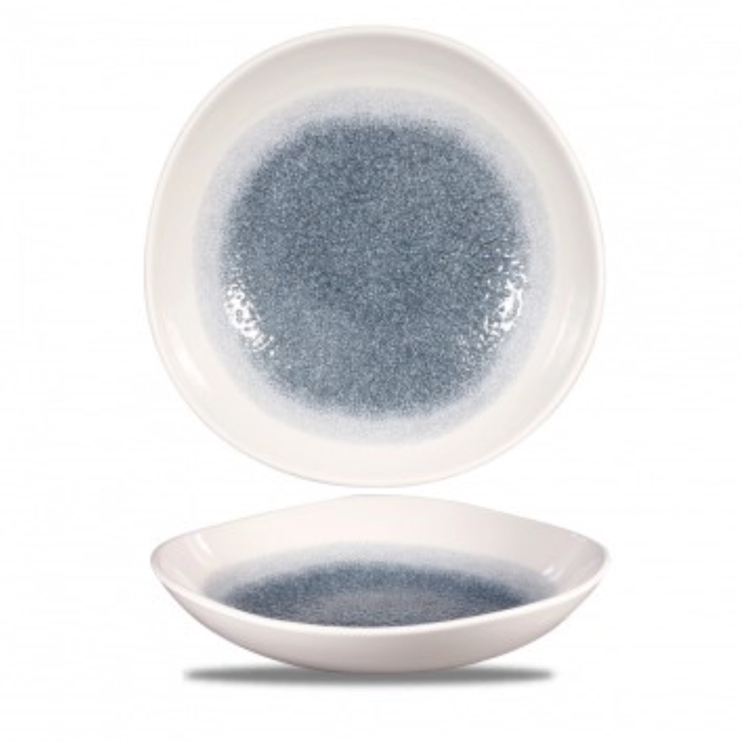 Bild von Churchill - S.P. Raku Topaz Blue Organic Teller tief 25.3 cm