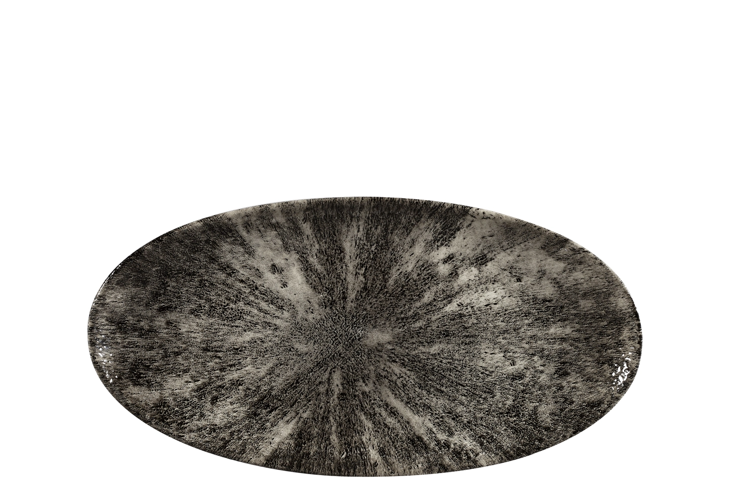 Bild von Churchill - S.P. Stone Quartz Black Platte oval 34.7 x 17.3 cm