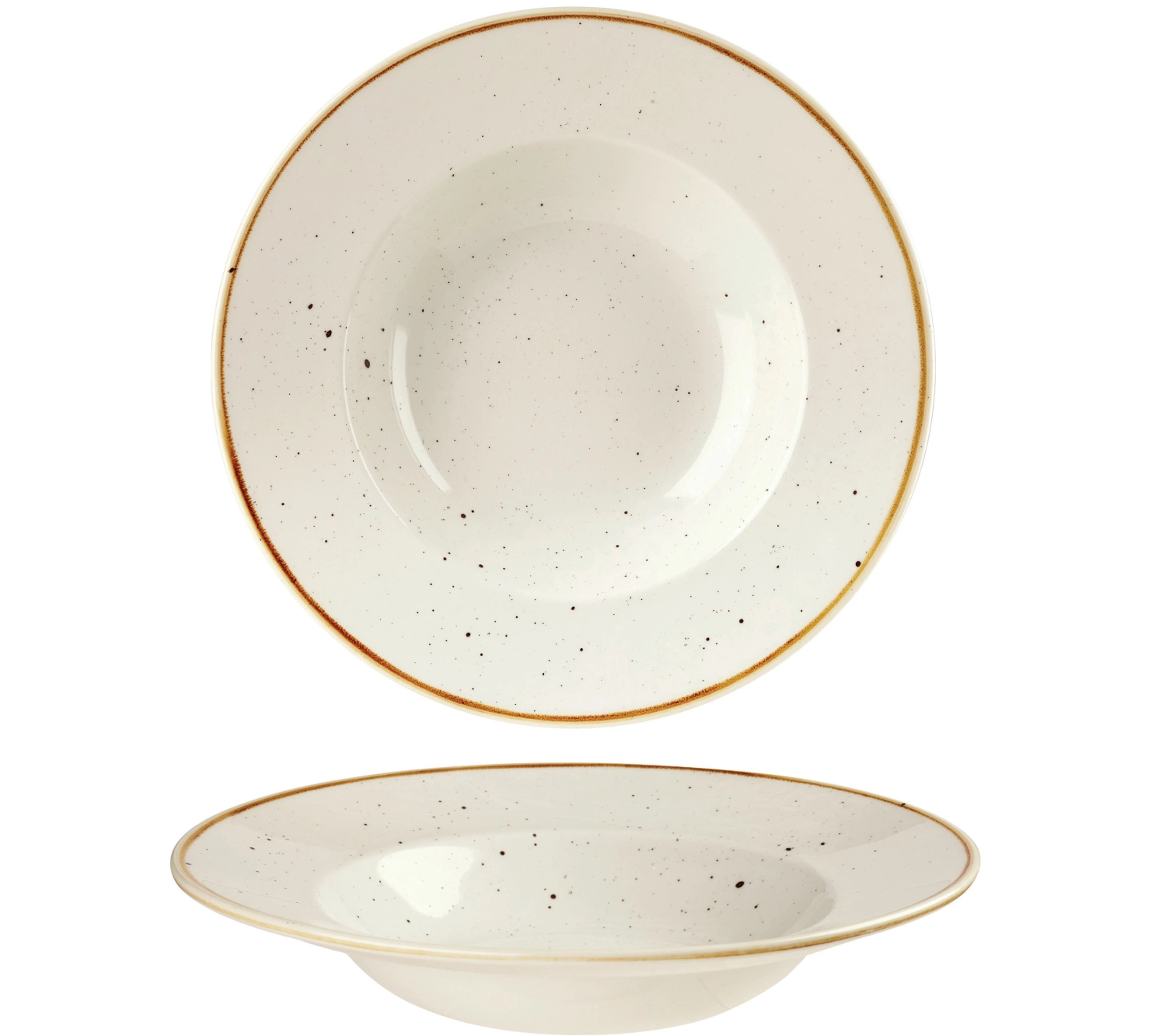 Bild von Churchill - Stonecast Barley White Teller tief Fahne 24 cm