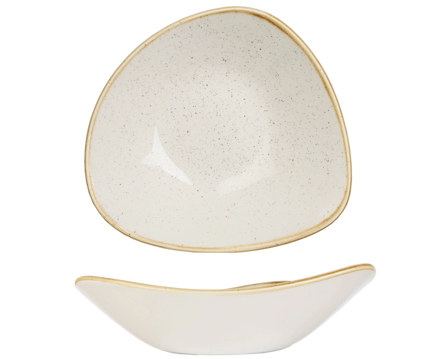 Bild von Churchill - Stonecast Barley White Triangel Teller tief 18.5 cm