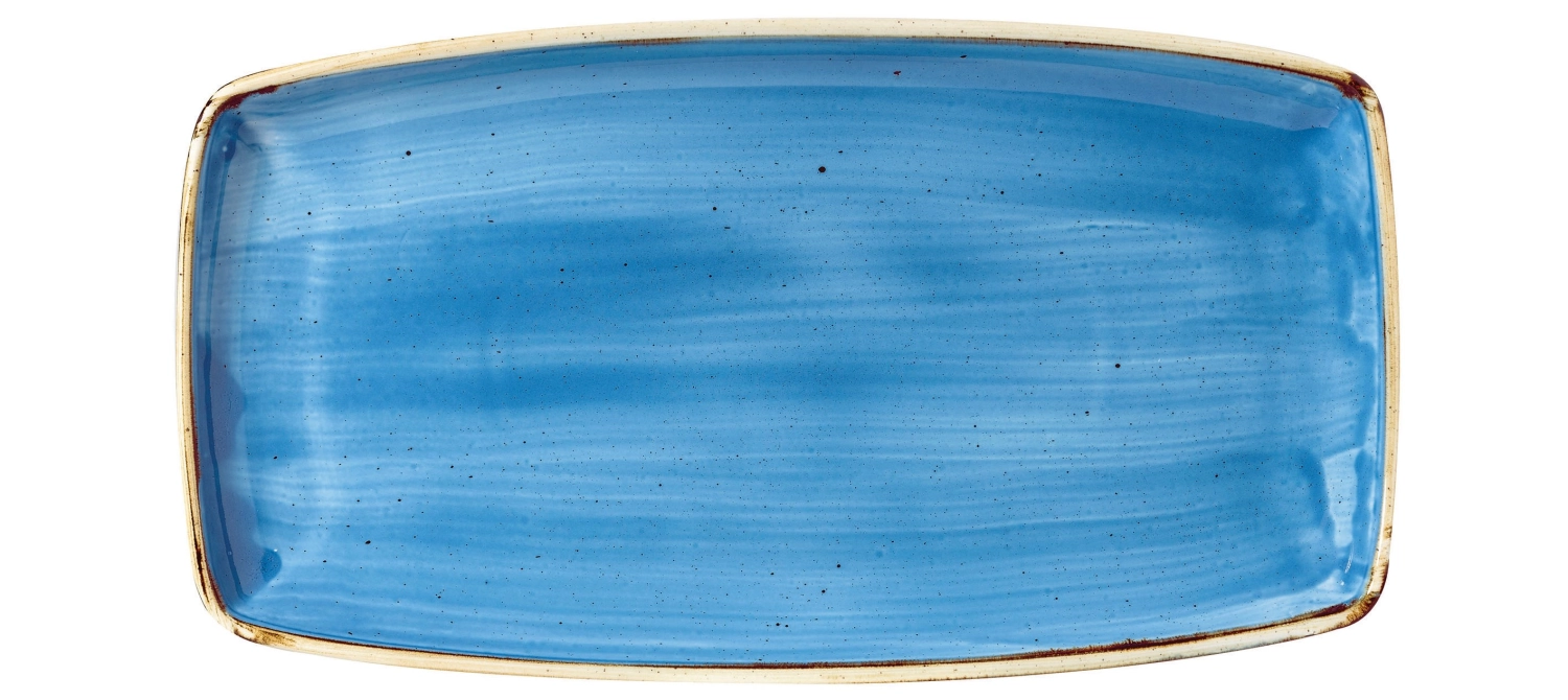 Bild von Churchill - Stonecast Cornflower Blue Platte rechteckig 29.5 x 15 cm