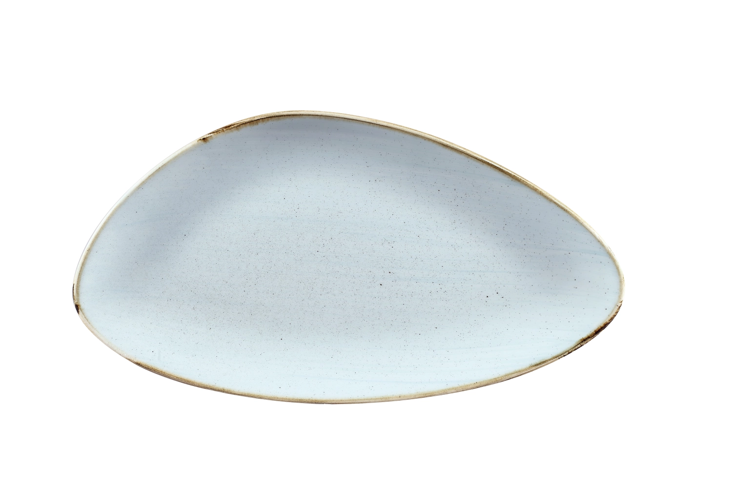 Picture of Churchill - Stonecast Duck Egg Blue Triangle Plate 35.5 x 18.8