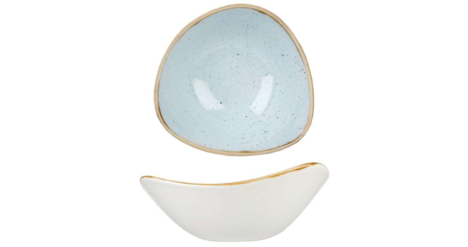 Bild von Churchill - Stonecast Duck Egg Blue Triangel Schüssel 15.3 cm