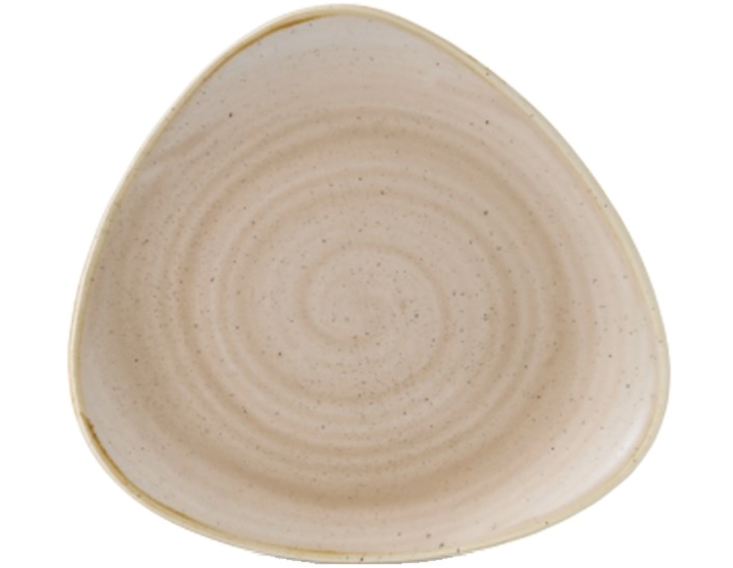Bild von Churchill - Stonecast Nutmeg Cream Triangel Teller flach 19.2 cm