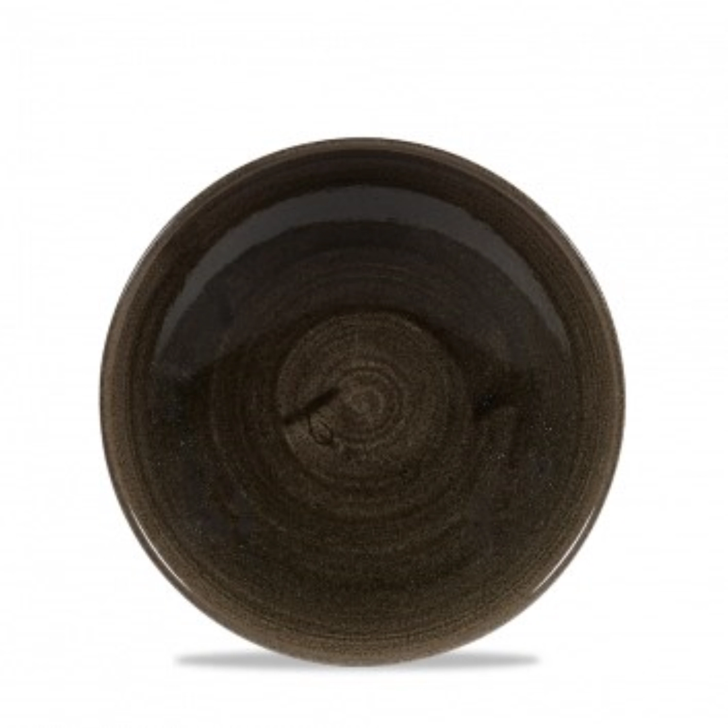 Picture of Churchill - Stonecast Patina Iron Black Deep Coupe Plate 18.2 cm