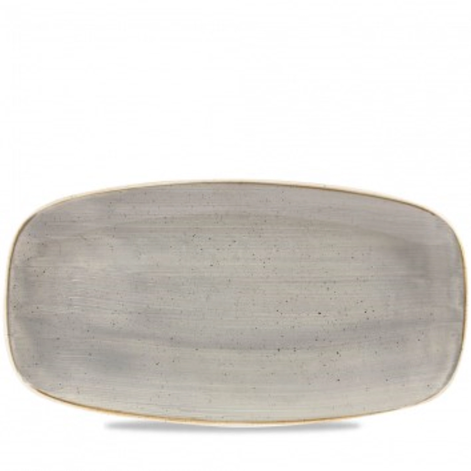 Bild von Churchill - Stonecast Peppercorn Grey Platte rechteck. No 3 29.8 x 15.3 cm