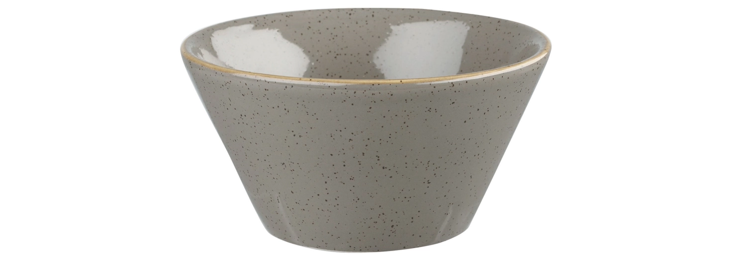 Picture of Churchill - Stonecast Peppercorn Grey Bowl 34 cl D 12.1 cm H 6.5 cm