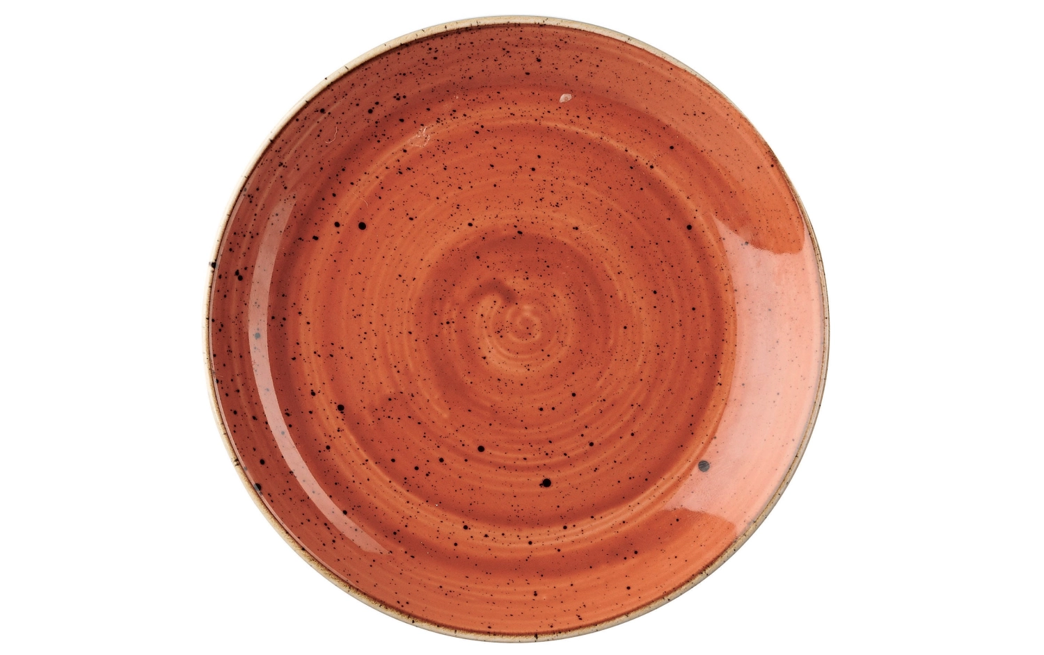Picture of Churchill - Stonecast Spiced Orange Coupe Plate flat 21.7 cm
