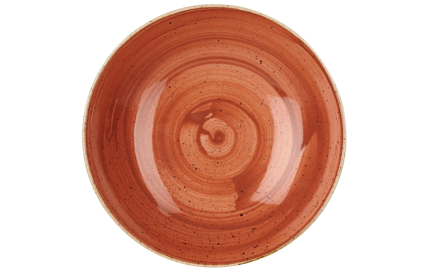 Picture of Churchill - Stonecast Spiced Orange Deep Coupe Plate 24.8 cm