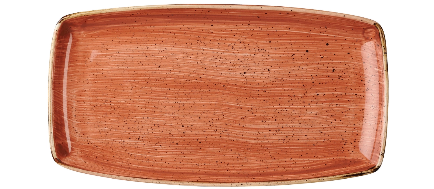 Bild von Churchill - Stonecast Spiced Orange Platte rechteckig 29.5 x 15 cm