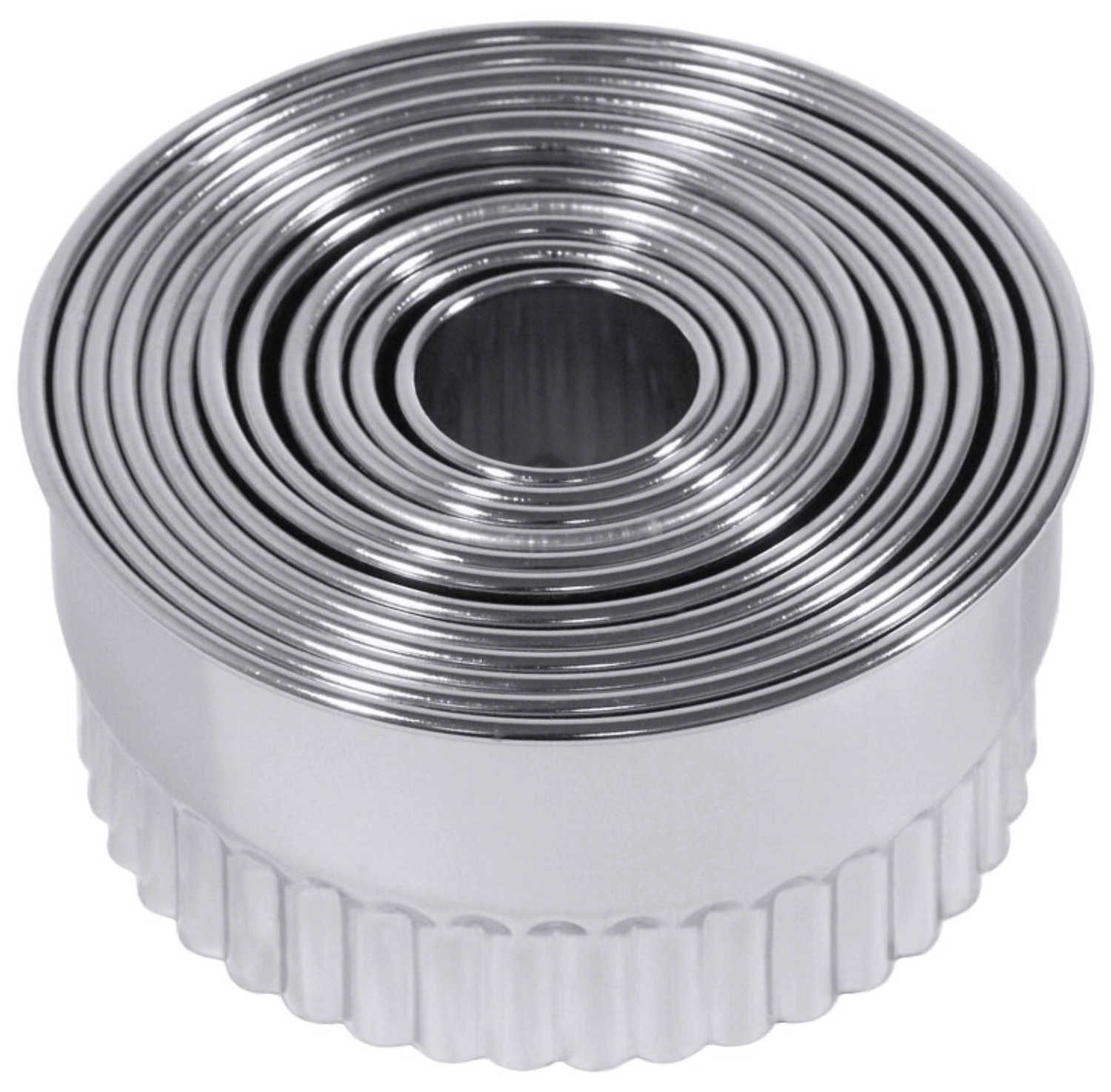Bild von Contacto - Ausstechersatz rund gewellt 12-tlg. 2.5-10.5 cm Edelstahl