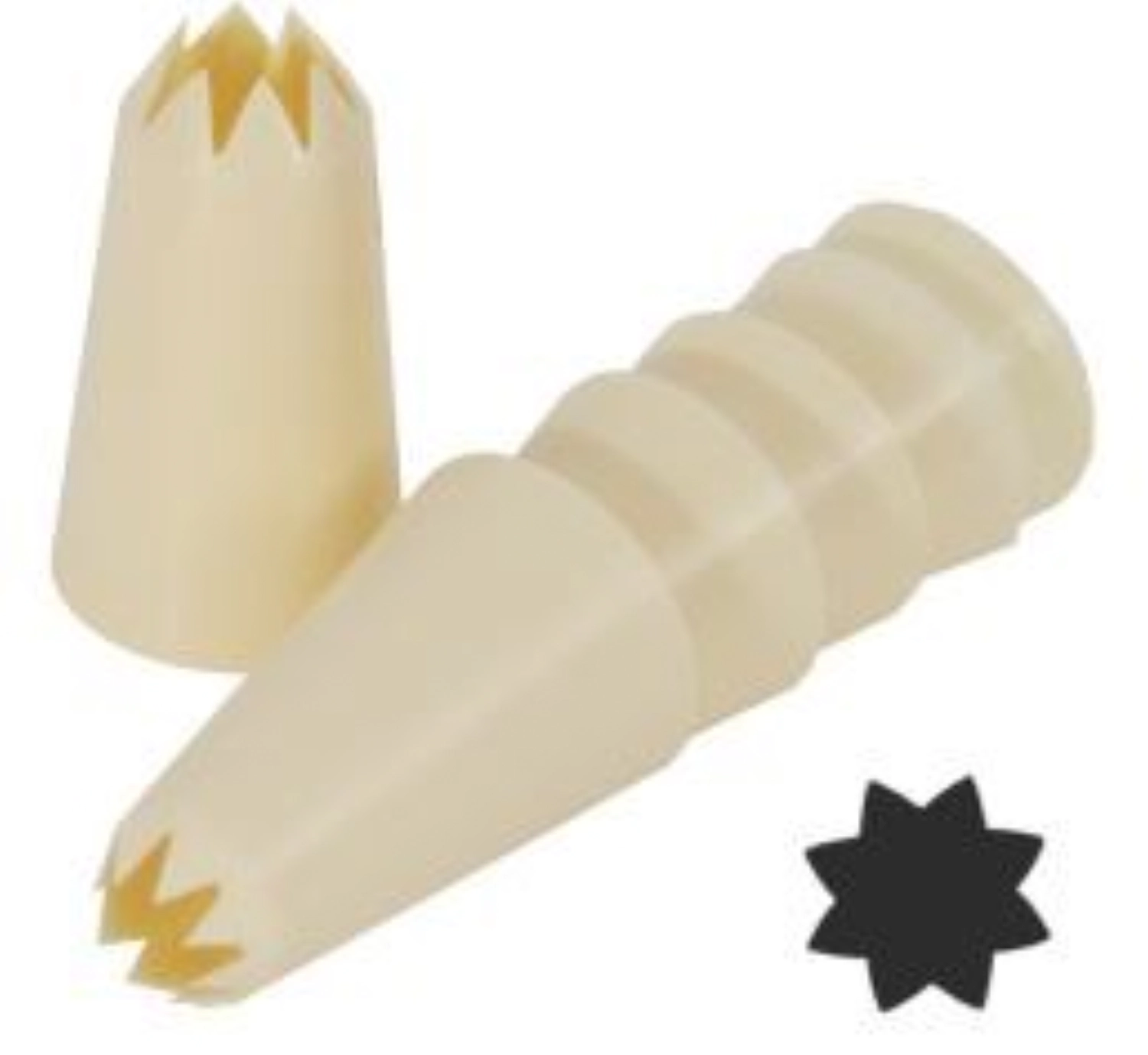Bild von Contacto - Garniertüllen Stern 6-tlg. Polypropylen