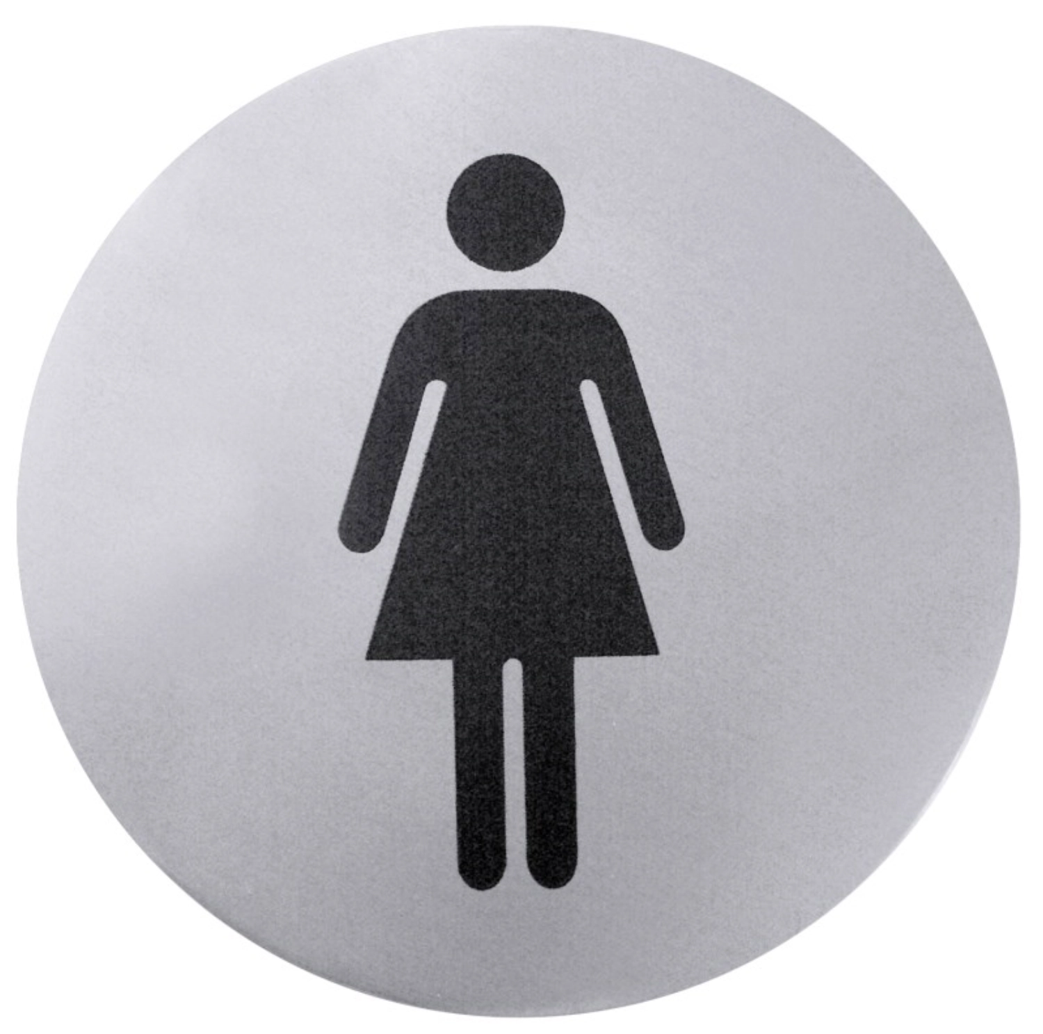 Bild von Contacto - Türsymbol Dame seidenmatt poliert selbstklebend 7.5 cm