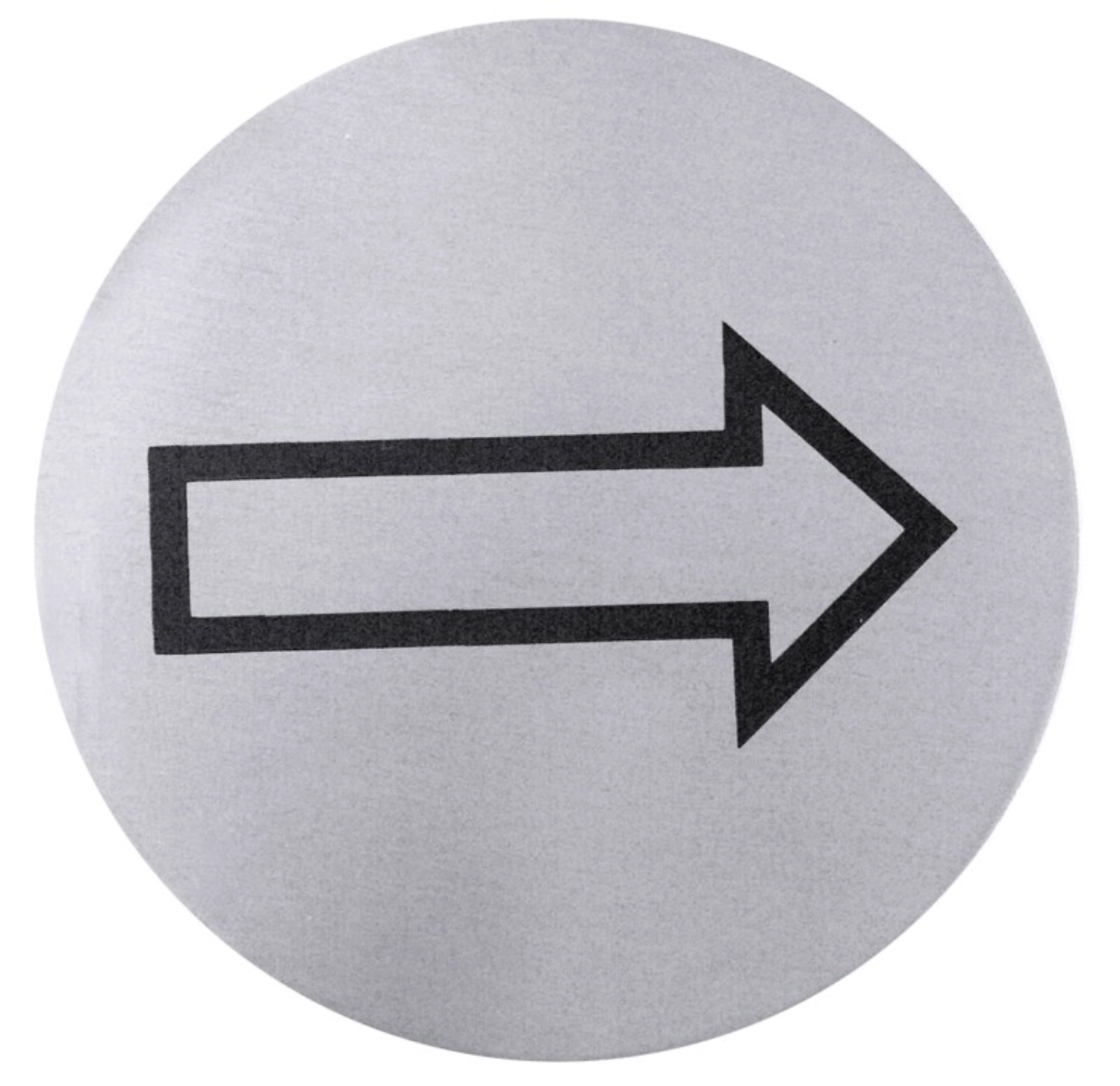 Bild von Contacto - Türsymbol Richtungspfeill seidenmatt poli. selbstkleb. 7.5 cm