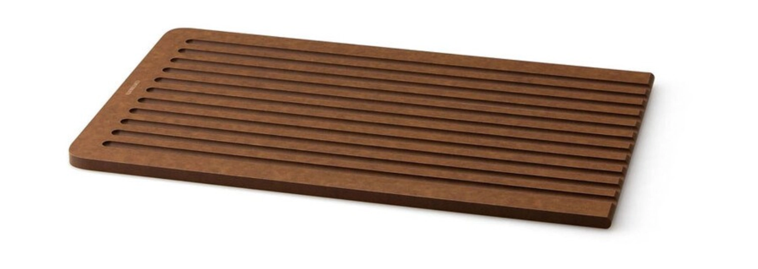 Bild von Continenta - Duracore Brotschneidebrett m. Saftrille braun 38.5 x 27 x 0.9 cm